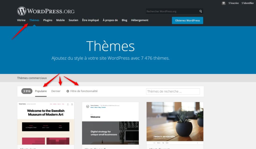 wordpress-theme-page d'acueil 