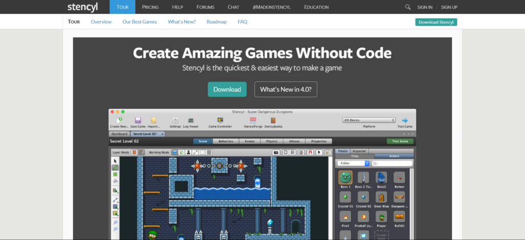 Stencyl_ Make iPhone, iPad, Android & Flash Games without code_ - www.stencyl.com